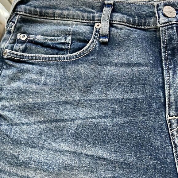 True Religion NWT jeans 34 GINO relaxed slim dark blue wash faded distressed - Picture 8 of 16